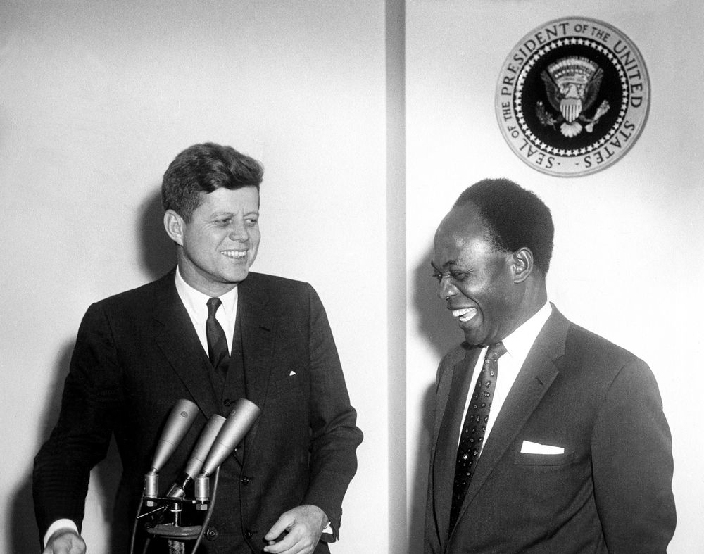 J.F.ケネディ大統領とクワメ・ンクルマ大統領