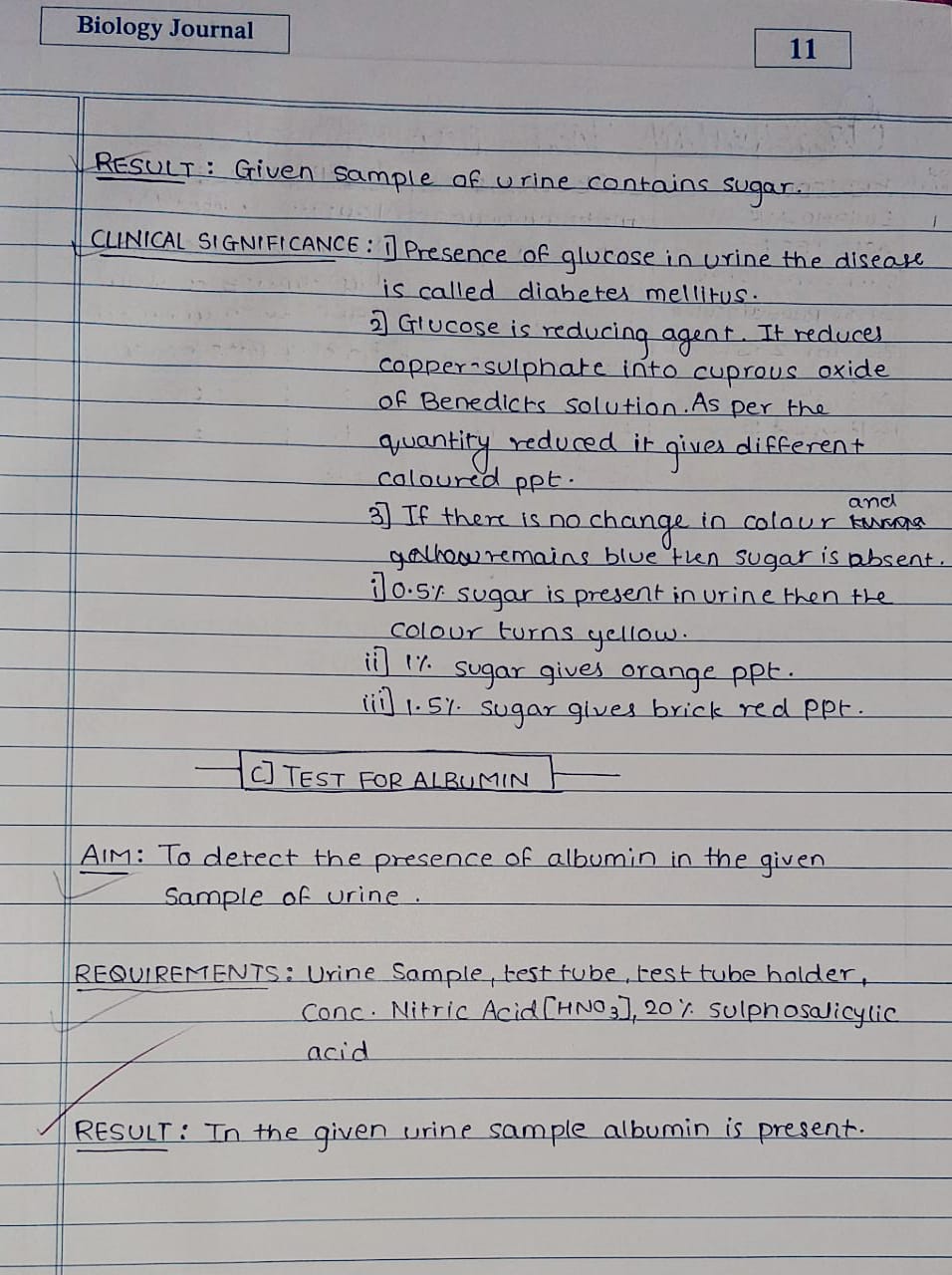 Maharashtra SSC Board 12 Class practical of Biology Journal solutions