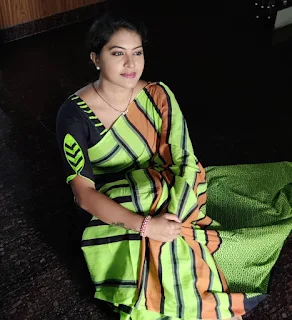 Rachitha mahalakshmi stylish saree instagram pics