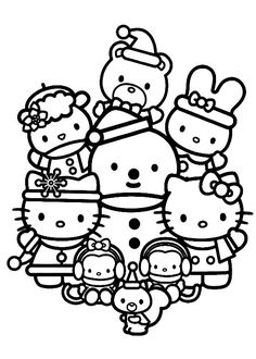 cute hello kitty coloring pages