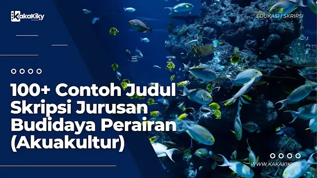 kumpulan contoh judul skripsi jurusan budidaya perairan