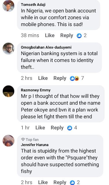 Mr P Of Psquare Cries Out "Nigeria Banks This Is Pure Evil" As Fraudsters Used His Name To Open Bank Account, Duping Gullible Fans