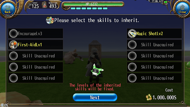 Memilih Skill yang Ingin Diwariskan