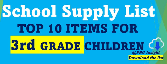 3rd Grade Back to School Supply List  2024 Top 10 Supplies