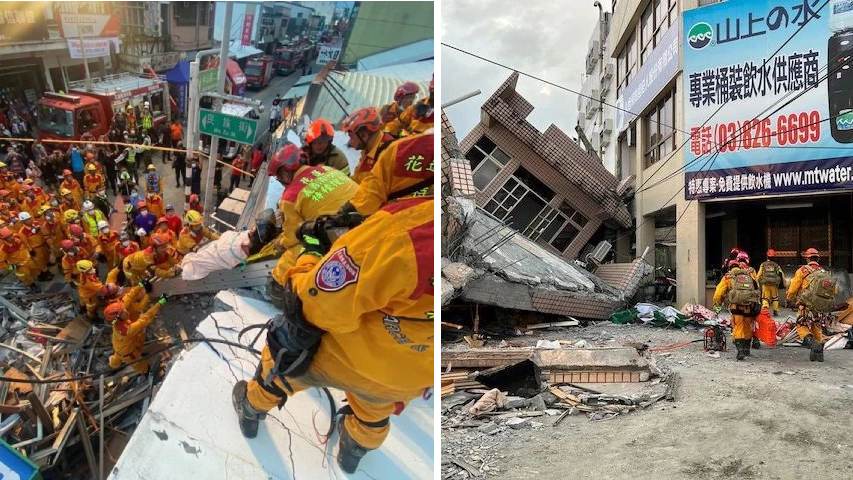 Terremoto de magnitud 6,8 sacude el sureste de Taiwán
