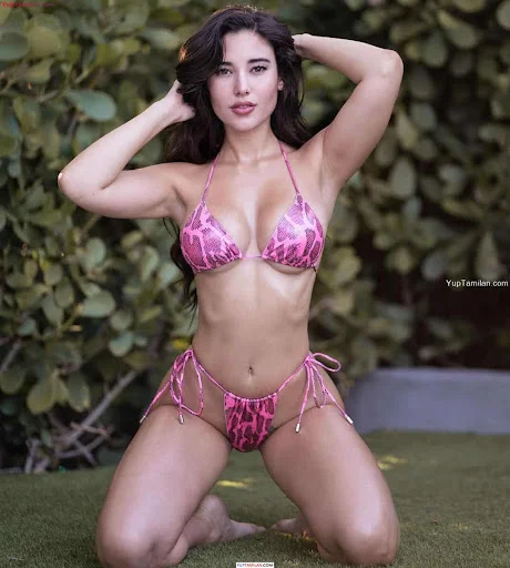 Angeline Varona Sexy Bikini, Bra and Cleavage Pictures