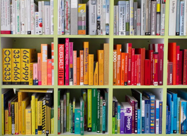 steps for how to arrange books on a bookshelf
