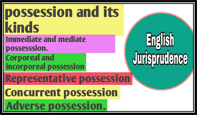 Kinds of Possession under English Jurisprudence