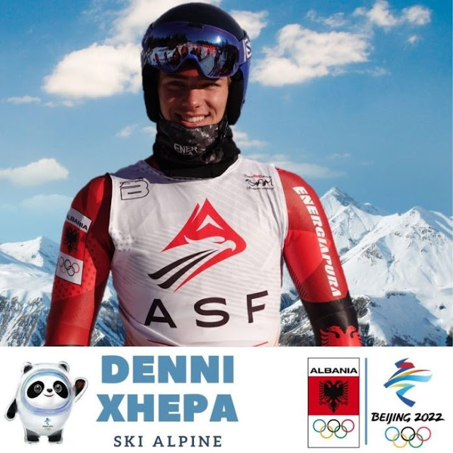 Denni Xhepa in official post representing Albania in Beijing 2022