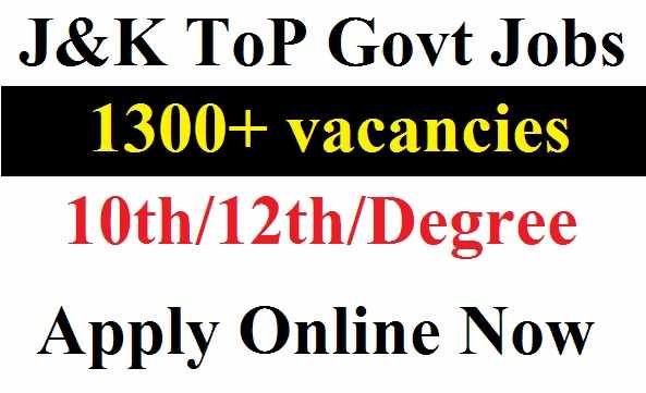 Top Government Jobs Notification 2022» Apply Online for 1300+ Various Posts