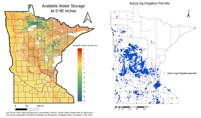 minnesota active ag irrigation permits available water storage