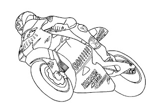 motorbike coloring sheet