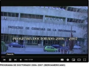 Doctorado UCM "Documentación:Fundamentos,Teoría,Aplicaciones"(2006-2011,2015)OpiniónProfesores video
