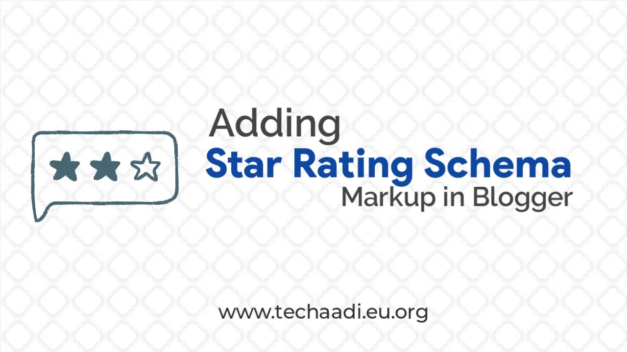 Adding Star Rating Schema Markup in Blogger