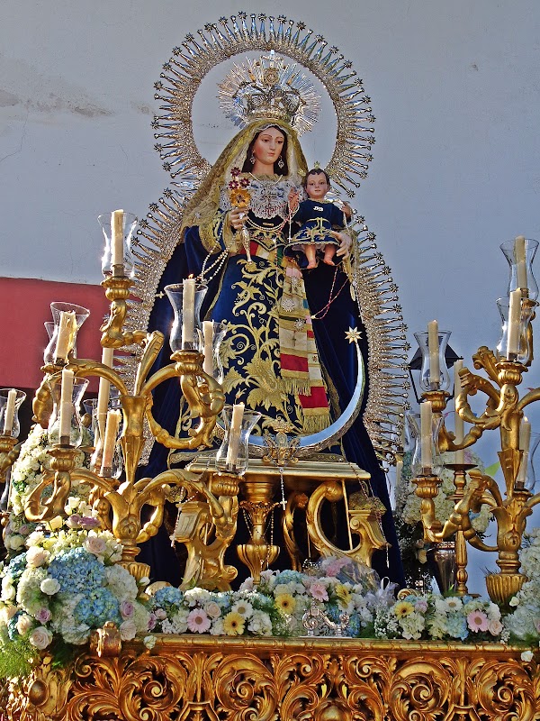 Horario e itinerario Procesión hoy de la Virgen del Rosario de Castilleja de Guzmán. 16 de Octubre del 2021