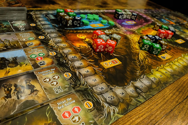 Shadow kingdoms Valeria board game 主板左側戰鬥計畫區