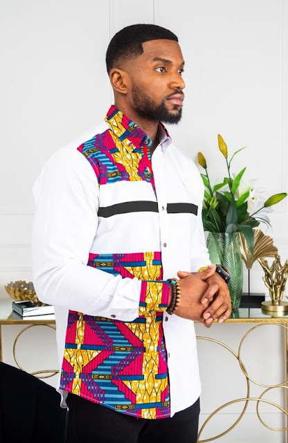 Ankara English Style Combination for Men