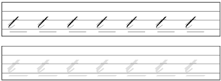 Cursive t worksheet