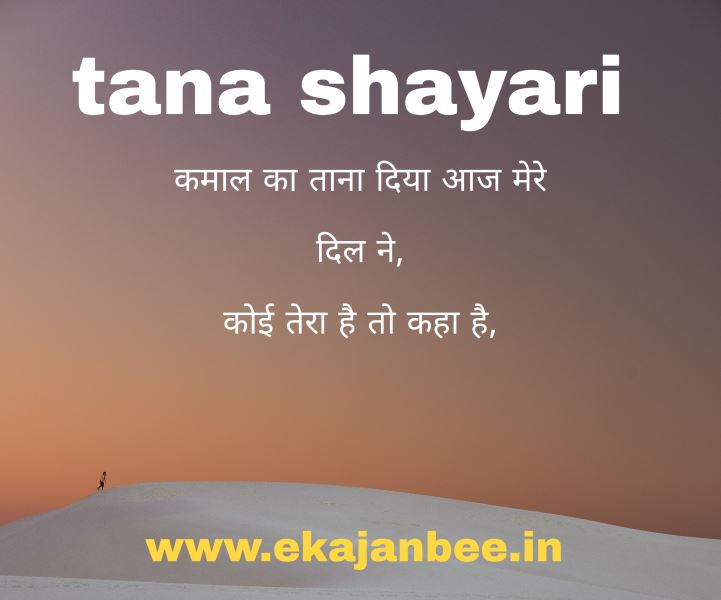 Tana shayari in hindi
