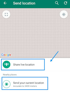 whatsapp par live location kaise send kare - how to send live location on whatsapp