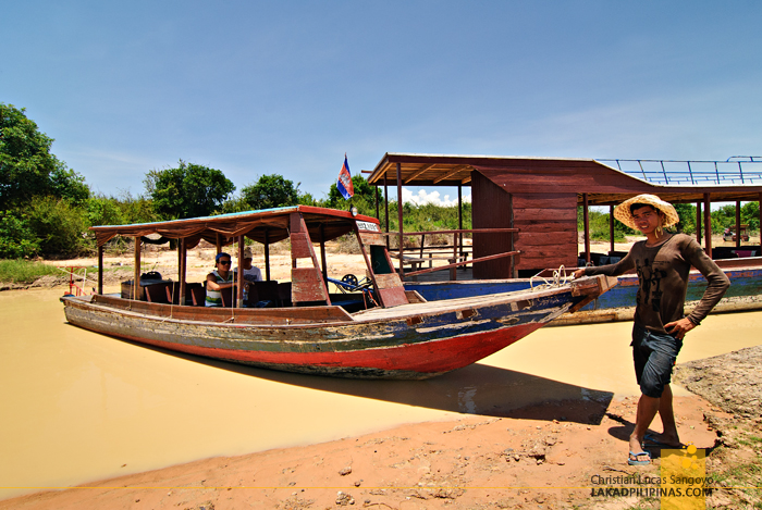 Our Boat to the Floating Village of Kompong Phluk in Siem Reap