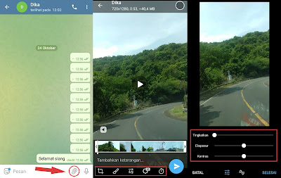 Cara Edit Video di Telegram