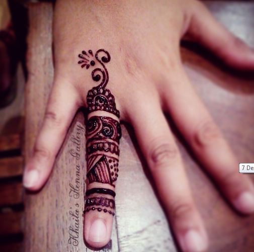 gambar henna tangan mudah untuk anak