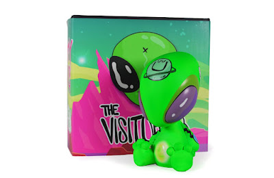 Martian Toys Exclusive The Visitor Green Edition Resin Figure by Nicky Davis