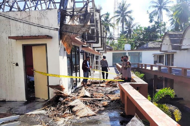 Api lalap hotel melati di Kuta, kerugian ditaksir Rp 40 juta