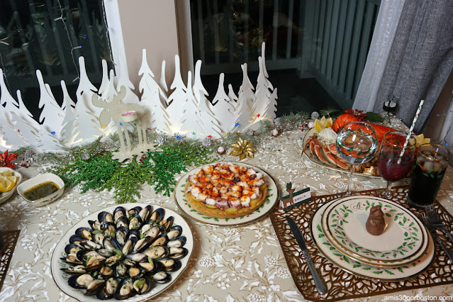 Mesa de mi Cena de Nochebuena en New Hampshire