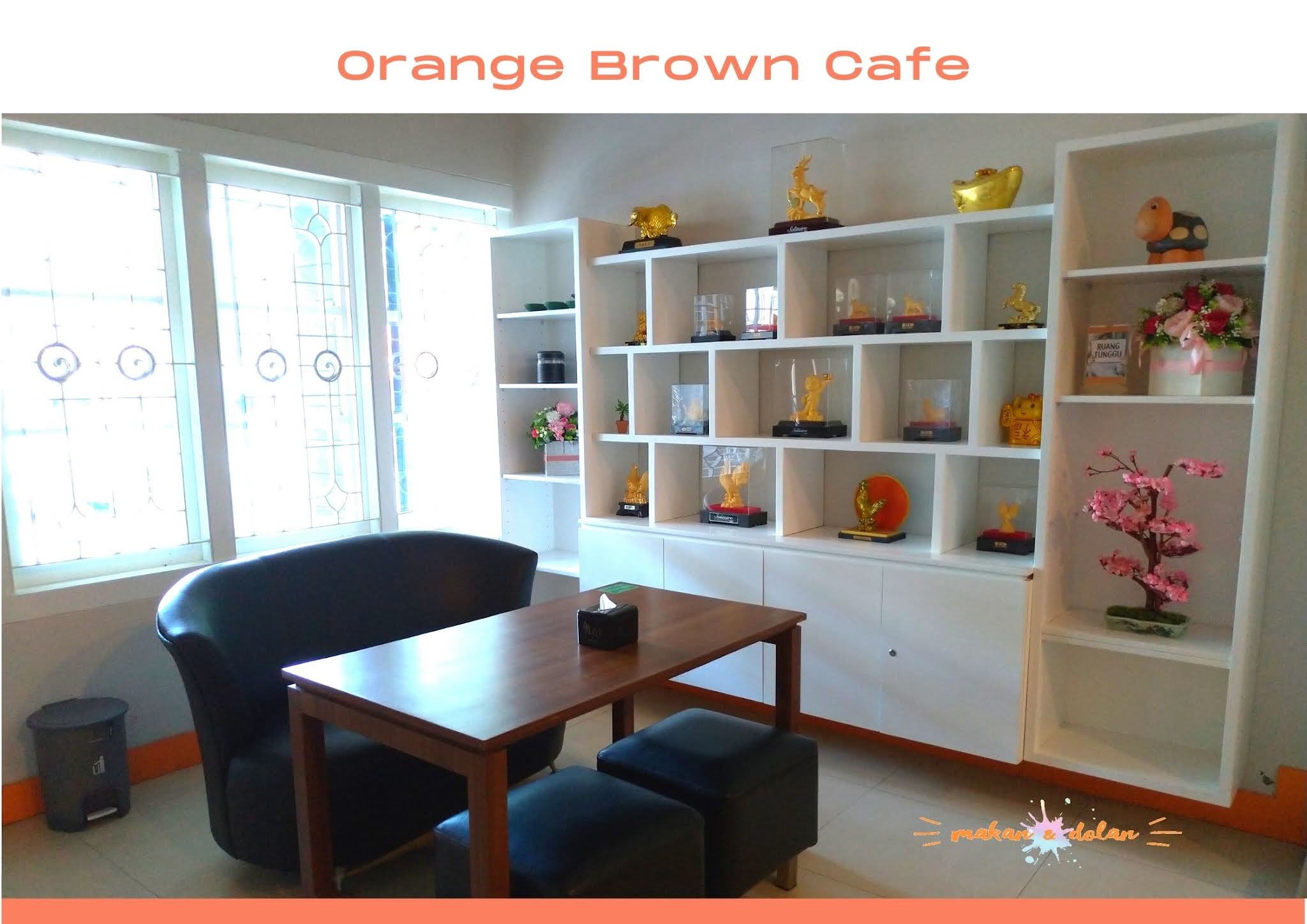 orange brown cafe