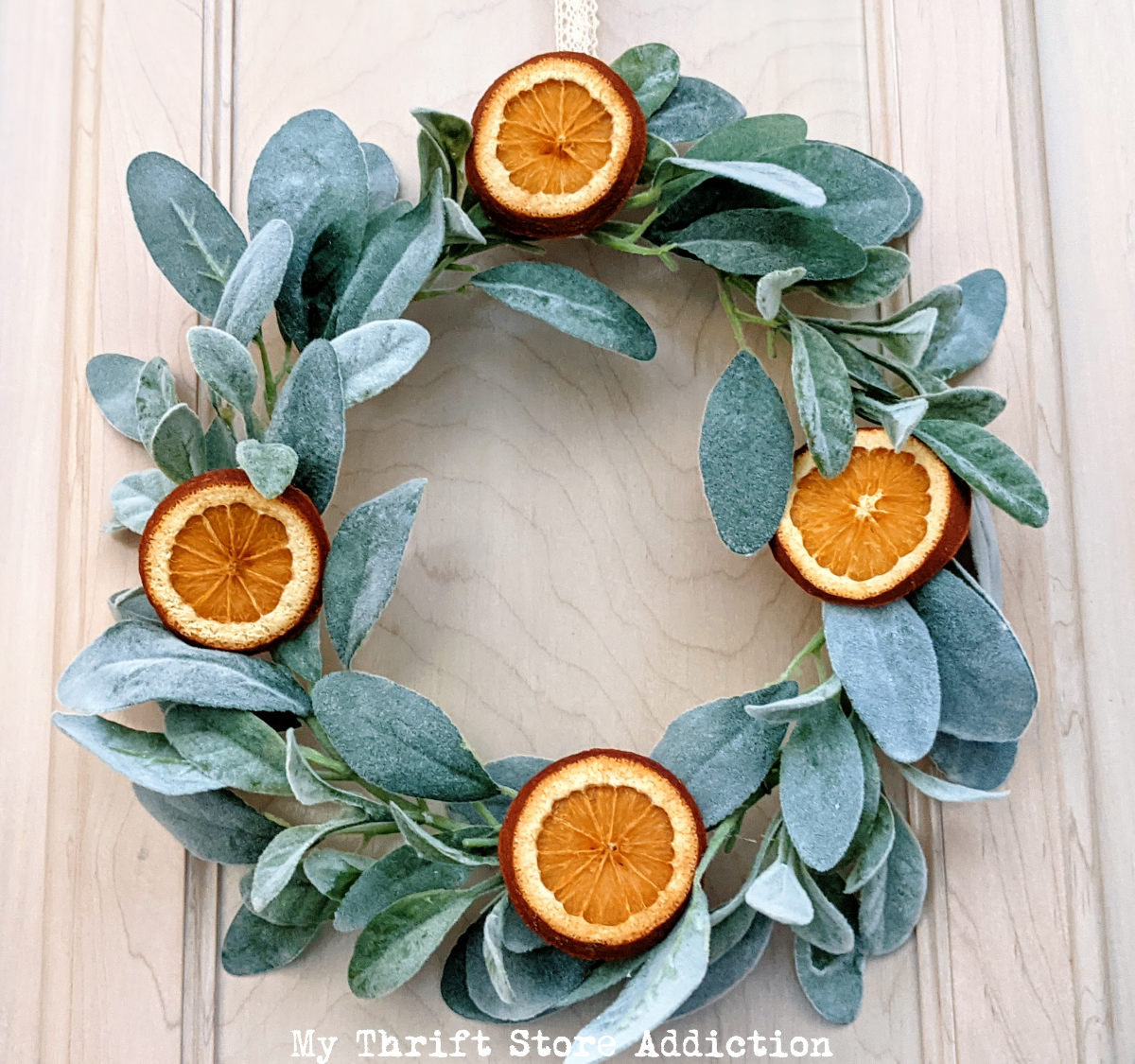 dried oranges winter wreaths