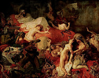 The Death of Sardanapalus is an oil on canvas painting by romantic artist Eugène Delacroix, created in 1827, Louvre Museum.