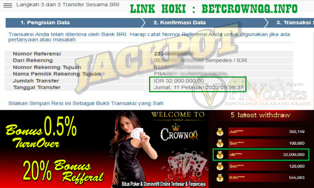 CrownQQ Agen DominoQQ BandarQ dan Domino99 Online Terbesar