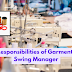 Garments Swing Manager Responsibilities and Work