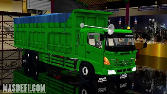 livery hino lohan dump khas cilegon hijau 2