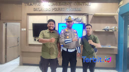 Misi Keliling Indonesia Dua Pramuka Luar Biasa Asal Kolaka Sulteng Singgah di TMC Polres Sukabumi