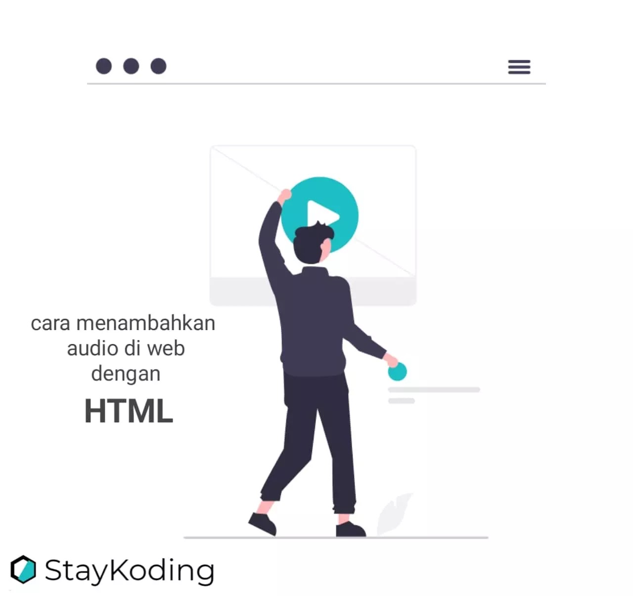 menambahkan audio di web dengan html