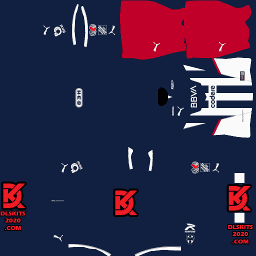 Rayados de Monterrey Kits 2021-2022 Puma For Dream League Soccer 2022 (Home)