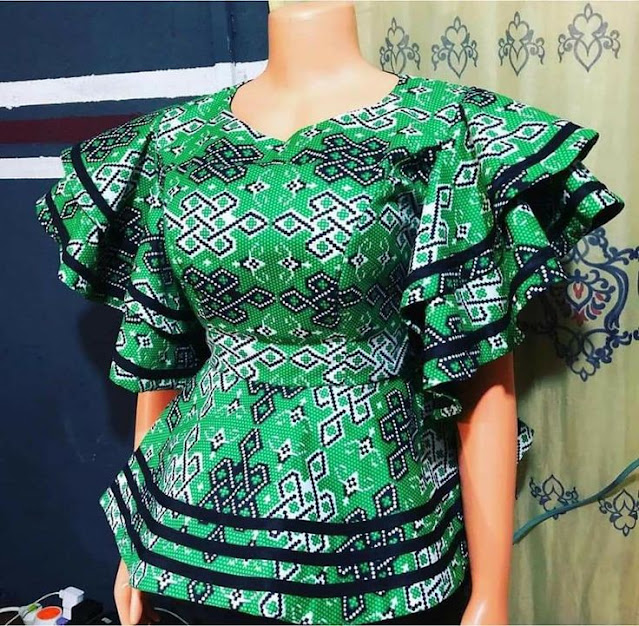 Ankara Blouse Styles for Pregnant Women