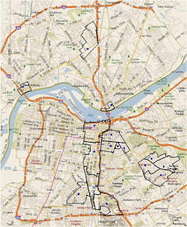 Map-Louisville, KY-City