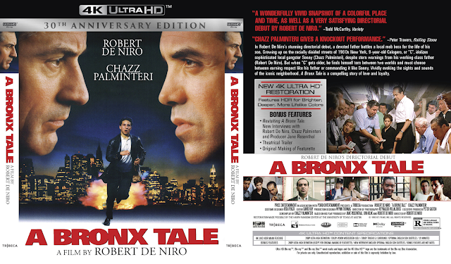 A Bronx Tale 4K Blu-ray Cover