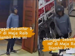 Gaya Maling dikota Maling Gondol 3 Unit HP Pemilik Laundry di Titi Kuning Medan