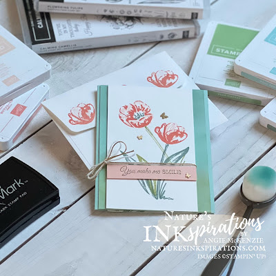 Supplies for the Flowering Tulips card | Nature's INKspirations by Angie McKenzie