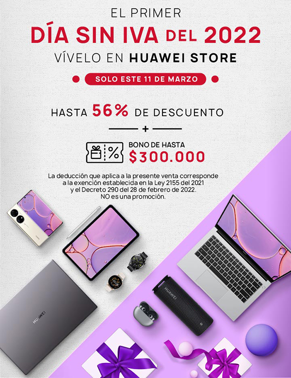 Huawei se une al Día Sin IVA con grandes beneficios para los colombianos