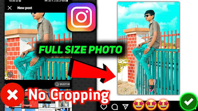 how to upload full photo on instagram without cropping