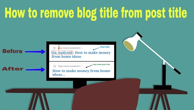 How to remove blog title from post title in blogger