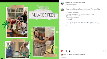 Collage of photos at Village Green