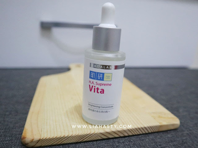 Kulit glowing & cerah dengan serum HADALABO Supreme Vita Brightening Concentrate