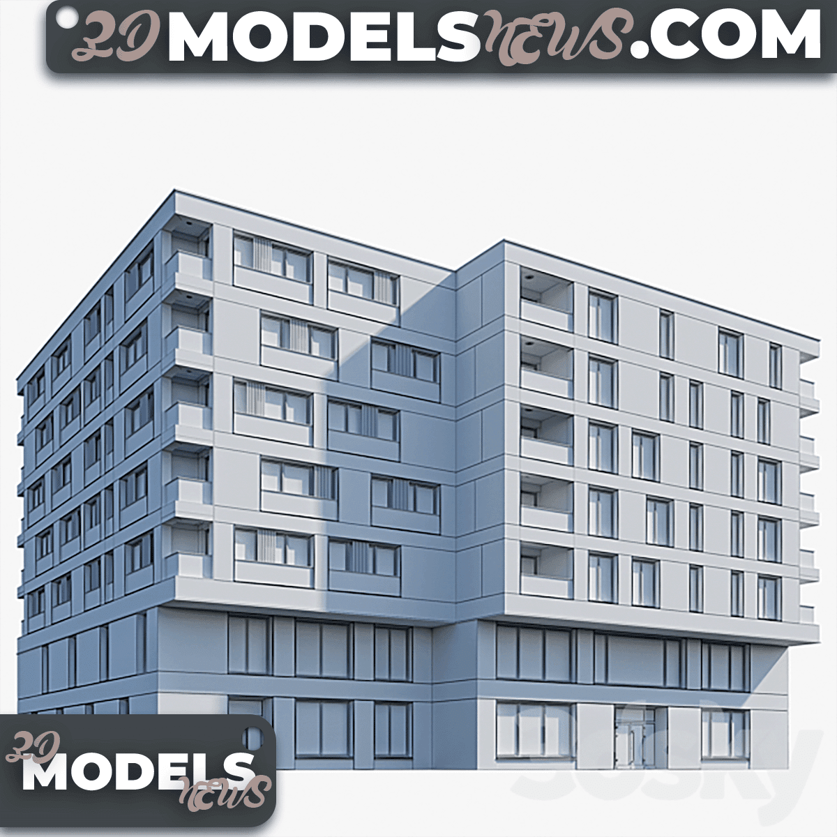 Modern Residential Building Model 3